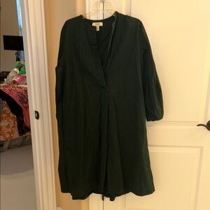 COS Dark Green Midi Dress